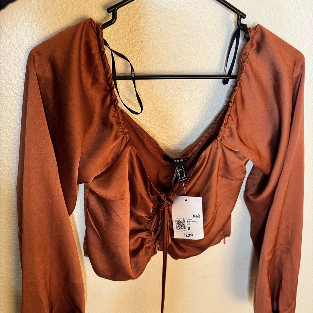 Rust Long Sleeve Top